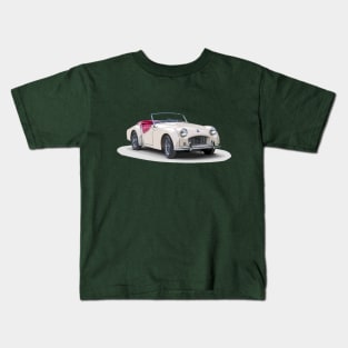 1957 Triumph TR3 Kids T-Shirt